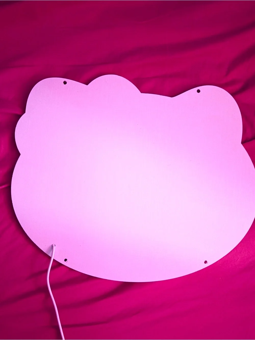 Pink Hello Kitty Style LED Wall Mirror
